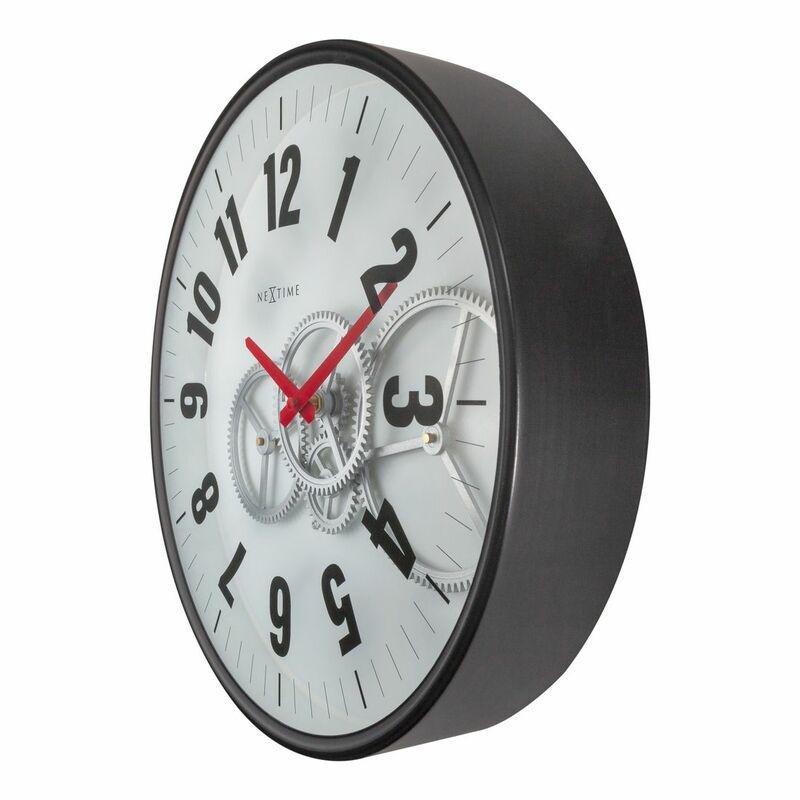 Nextime Modern Gear Wall Clock White (36 cm), , large image number 4