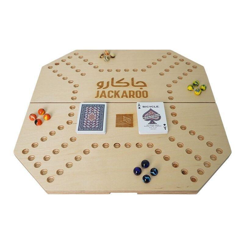Boardgame Space Jackaroo Wooden Board And Card Game, , large image number 0