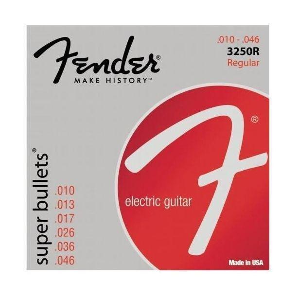 Fender 3250R Super Bullets Electric Guitar Strings (10-46 Regular Gauge), , large image number 0