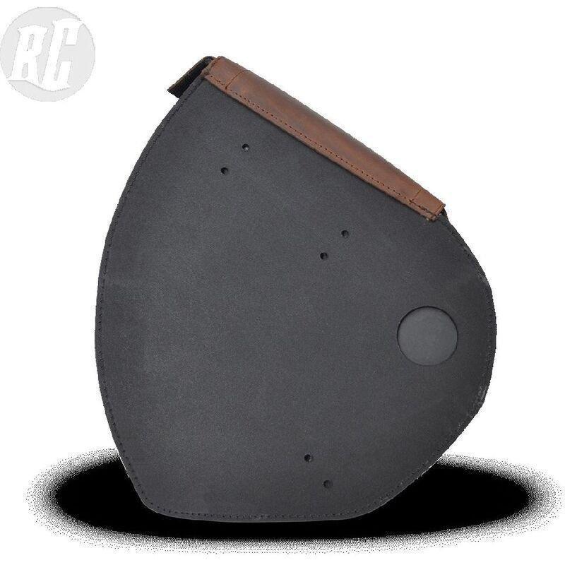 Ruff The Ruffian Leather Saddle Bag Left Brown, , large image number 4