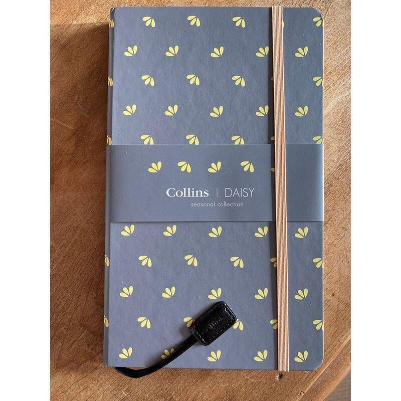 Collins A5 Daisy Slim Ruled Notebook - Ash, , large image number 0