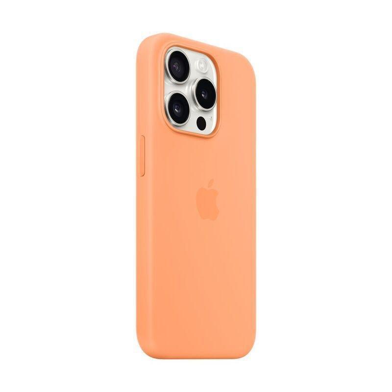 Apple iPhone 15 Pro Silicone Case with MagSafe - Orange Sorbet, , large image number 0