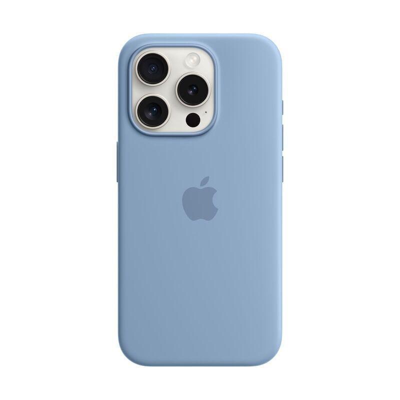 Apple iPhone 15 Pro Silicone Case with MagSafe - Winter Blue, , large image number 0