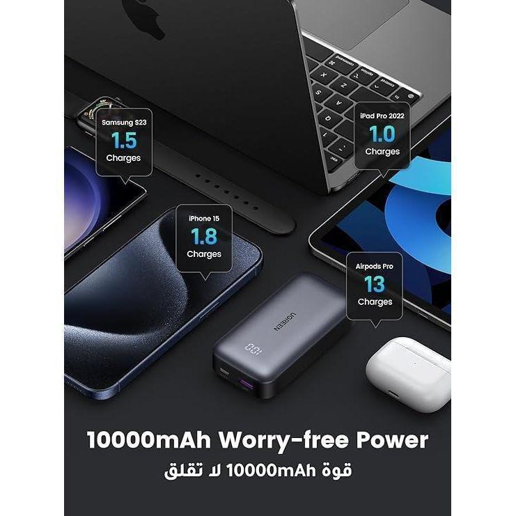 Ugreen 10000Mah Two-Way Fast Charging Power Bank - Grey, , large image number 3