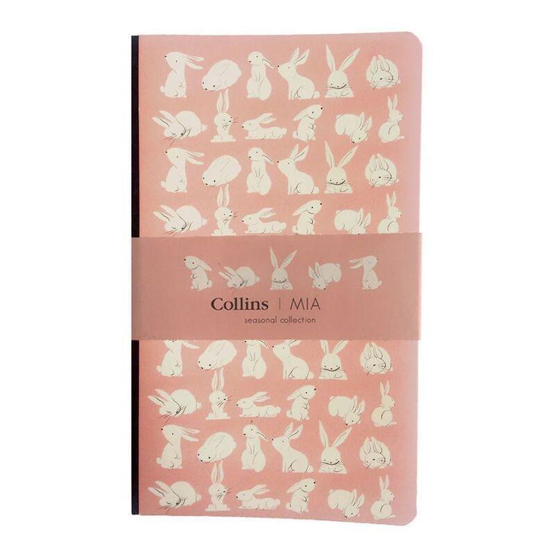 COLLINS - Collins A5 Mia Slim Ruled Notebook - Pink