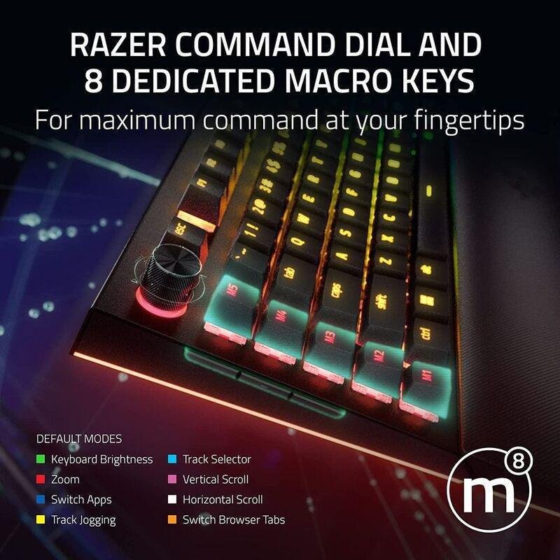 Razer Blackwidow V4 Pro (Green Switch) Mechanical Gaming Keyboard with Razer Chroma RGB - US Layout, , large image number 1