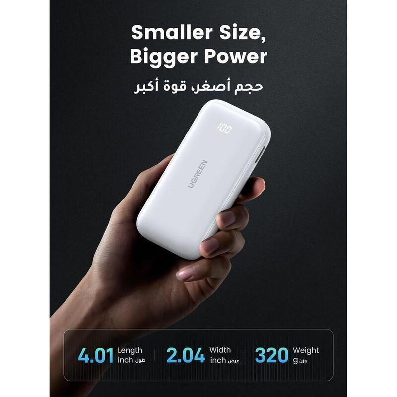 Ugreen 10000Mah Two-Way Fast Charging Power Bank - White, , large image number 3