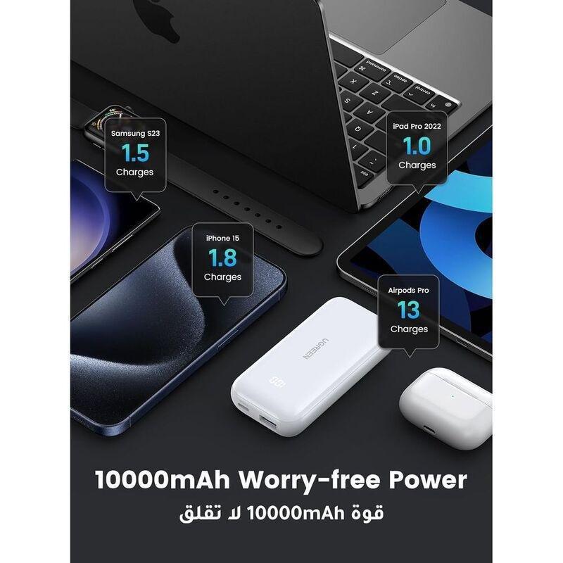Ugreen 10000Mah Two-Way Fast Charging Power Bank - White, , large image number 4