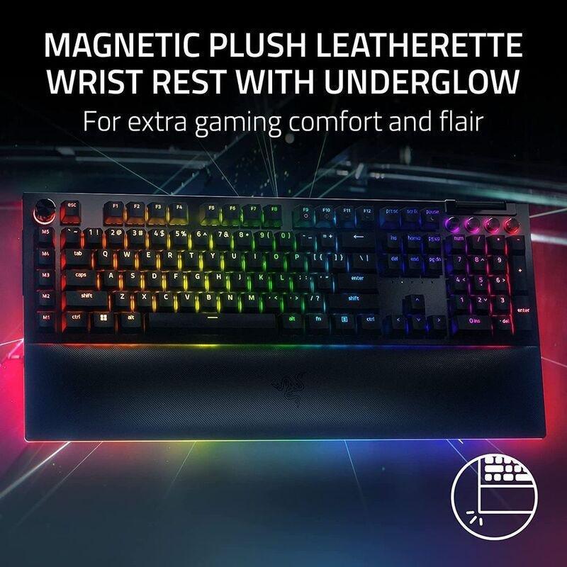 Razer Blackwidow V4 Pro (Yellow Switch) Mechanical Gaming Keyboard with Razer Chroma RGB - US Layout, , large image number 2