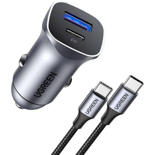 Ugreen A+C Dual-Port Car Charger PD30W+SCP22.5W, , medium