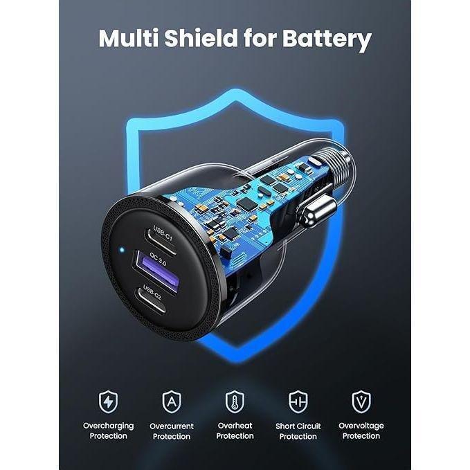Ugreen Car Charger 69W Max - Black, , large image number 4