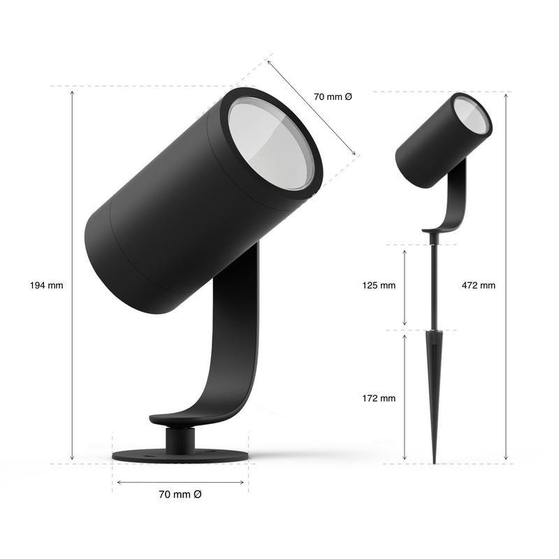 Philips Hue Lily Outdoor Spotlight Extension, , large image number 1