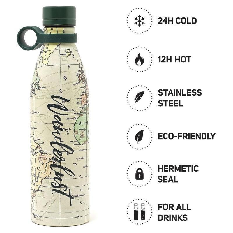 Legami Vacuum Insulated Water Bottle - Hot & Cold 800 ml - Travel, , medium
