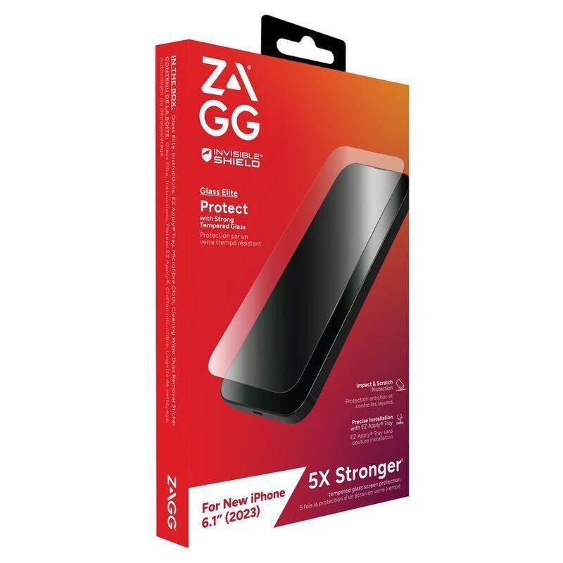 ZAGG InvisibleShield Glass Elite Screen Protector for iPhone 15, , large image number 1