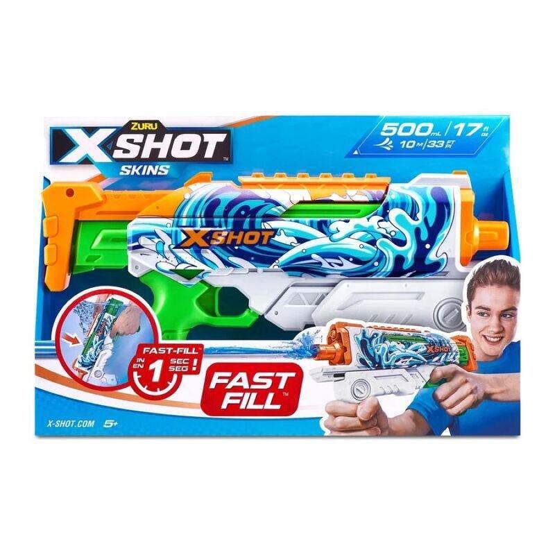 X-Shot Skins Fast-Fill Hyperload Waves Camo Water Blaster, , large image number 0