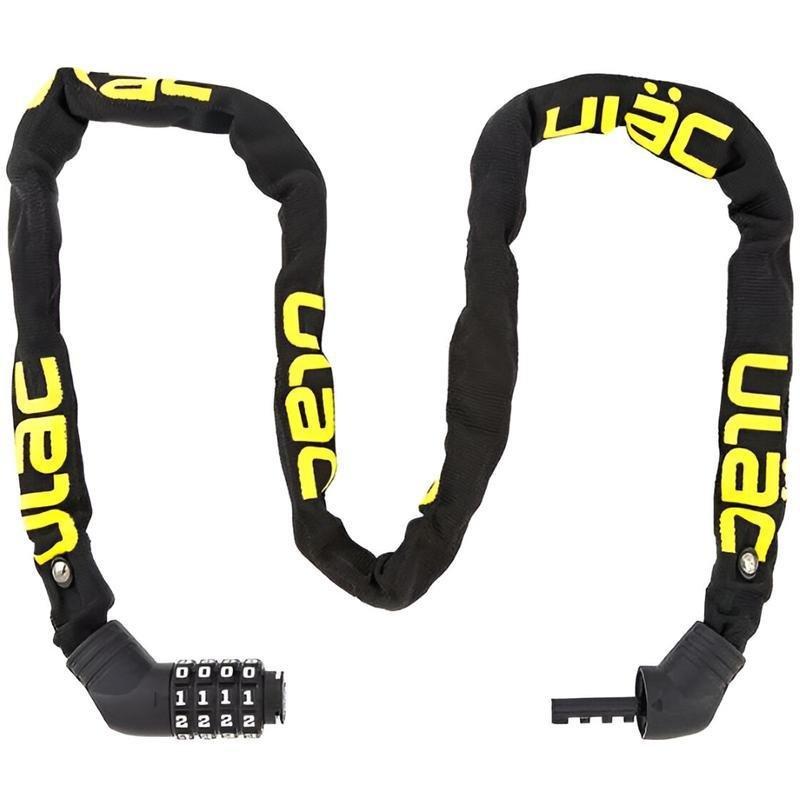 Ulac Street Fighter Steel Chain Lock Combo Black, , large image number 0