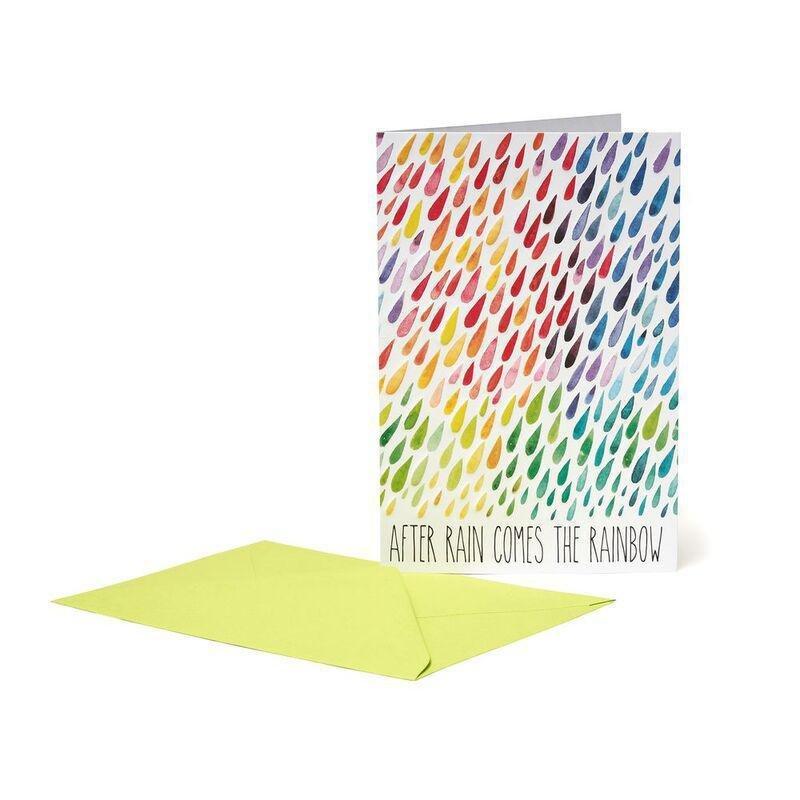 Legami Rainbow After Rain Large Greeting Card (11.5 X 17cm), , medium