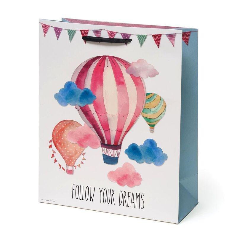 Legami Air Balloon Large Gift Bag (26.5 x 32.5 x 11.5 cm), , medium