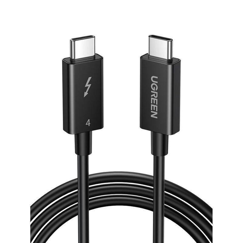 Ugreen USB-C 100WPD 40Gbps Thunderbolt 4 Cable 0.8M - Black, , large image number 0