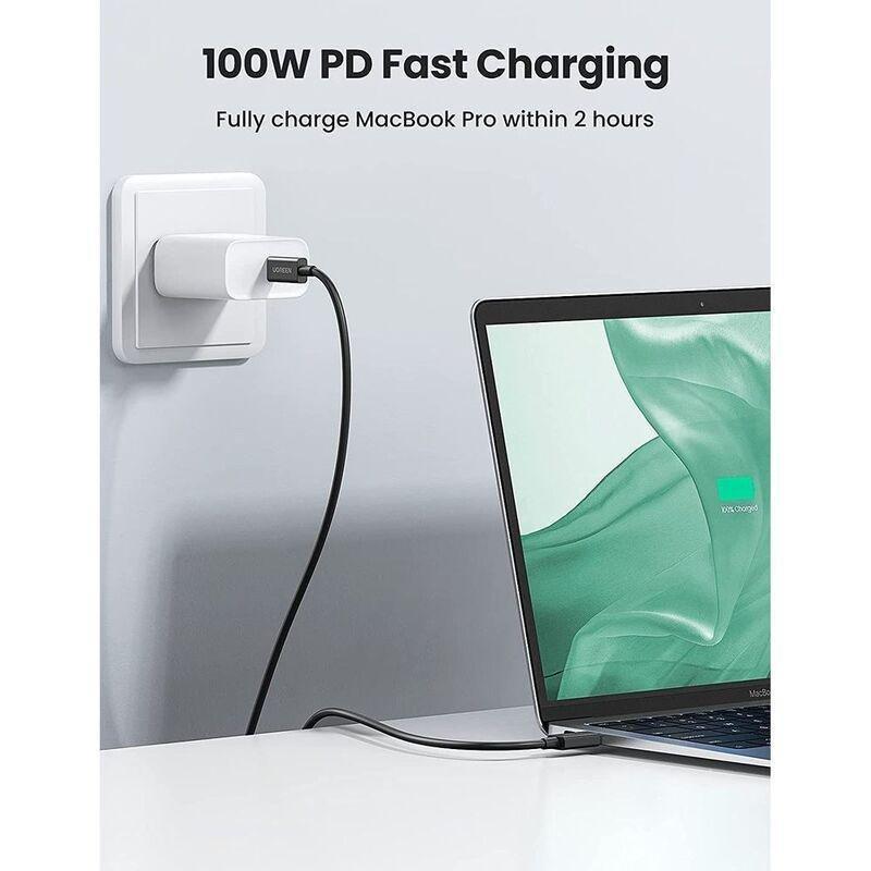 Ugreen USB-C 100WPD 40Gbps Thunderbolt 4 Cable 0.8M - Black, , large image number 1