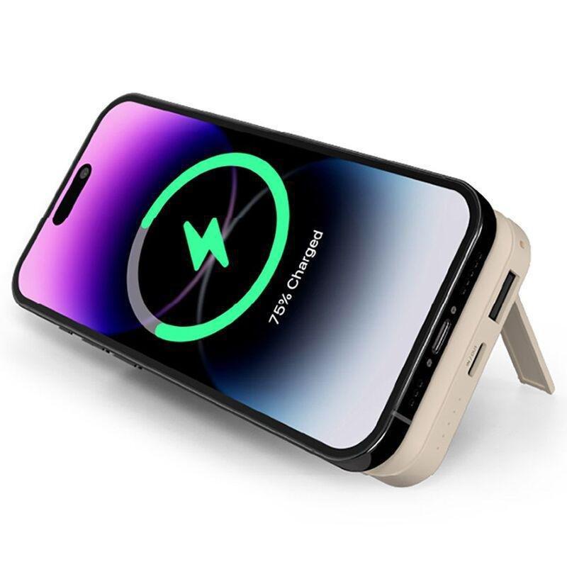 Adam Elements Gravity C2 Magnetic Wireless Power Bank - Milk Tea, , large image number 3