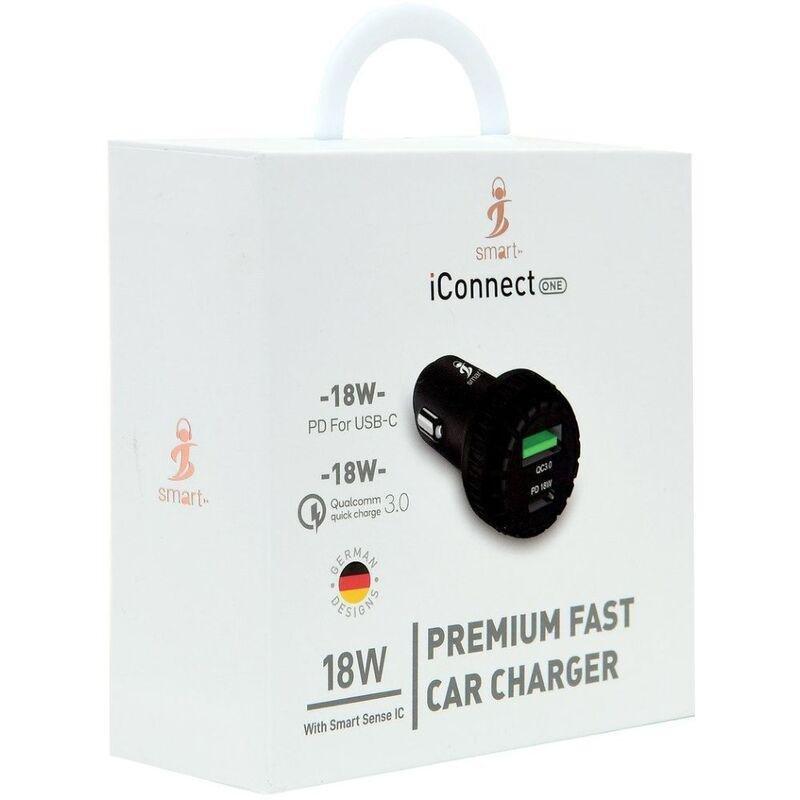 Smart iConnect 18W Car Charger, , large image number 0
