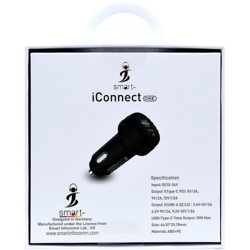 Smart iConnect 18W Car Charger, , large image number 1
