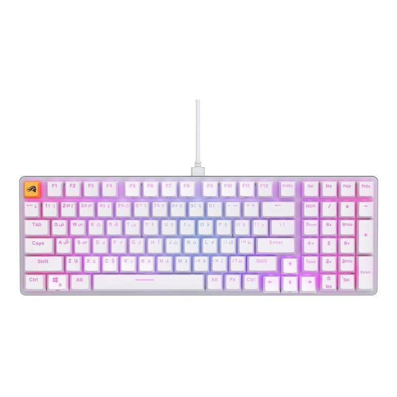 Glorious GMMK 2 96% Gaming Keyboard(Pre-Built ANSI) (Arabic) - White, , large image number 0