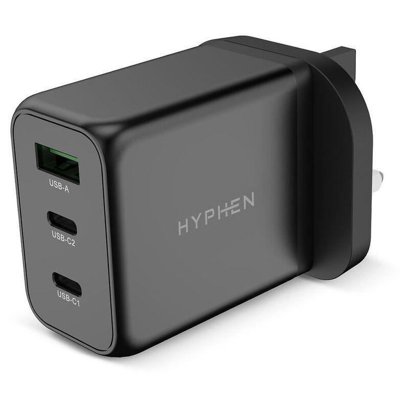 HYPHEN Gan Adaptor 65W - Black (UK Plug), , large image number 2