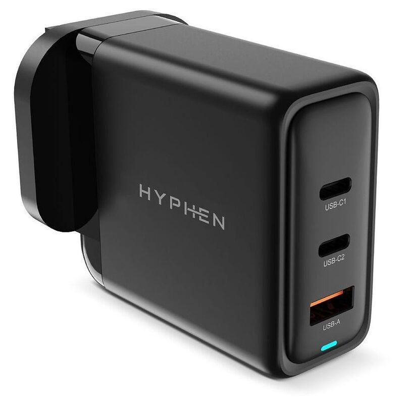 HYPHEN Gan Adaptor 100W - Black (UK Plug), , medium