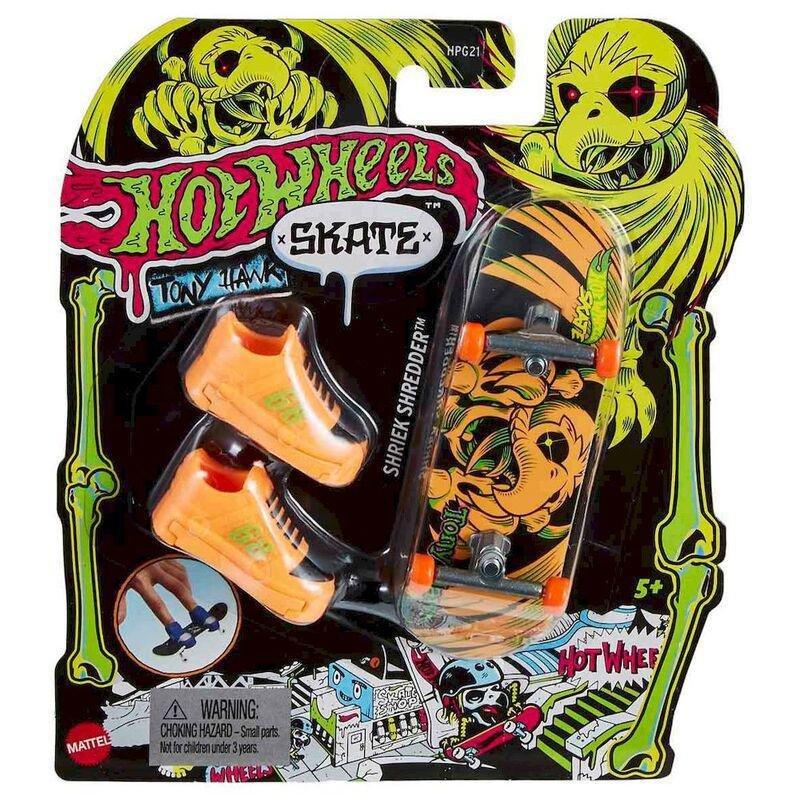 Hot Wheels Skates Neon Bones Tony Hawk Fingerboard & Shoe HVK43, , large image number 1
