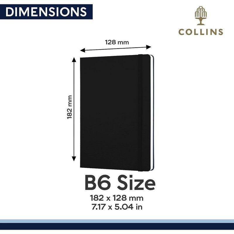 Collins B12 Glb6Du99 Cl Glasgow B6 Dot Notebook Black, , large image number 1