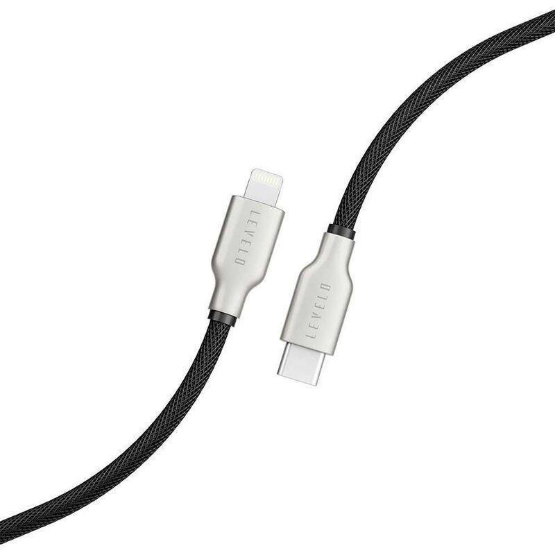 Levelo USB-C to MFi Lightning Cable 1.1m - Black, , large image number 0