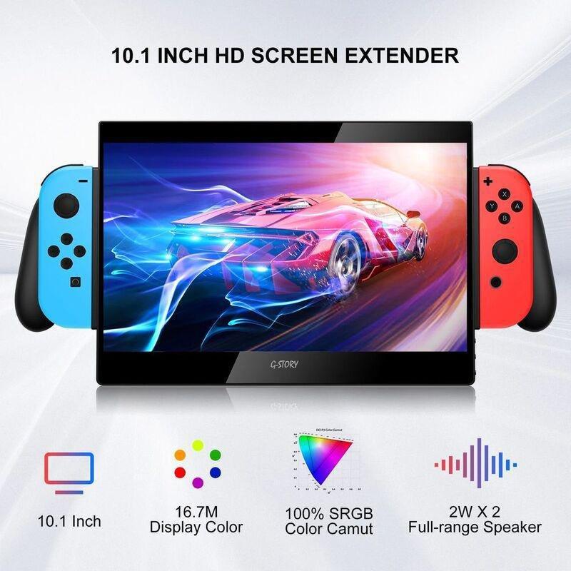 G-Story 10.1-Inch LED Monitor For Nintendo Switch With Bag (Console Not Included), , large image number 1