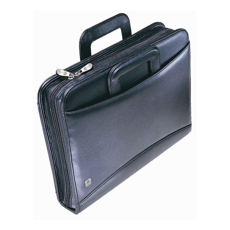 Collins Debden Conference Folder With Retractable Handles Black, , large image number 0