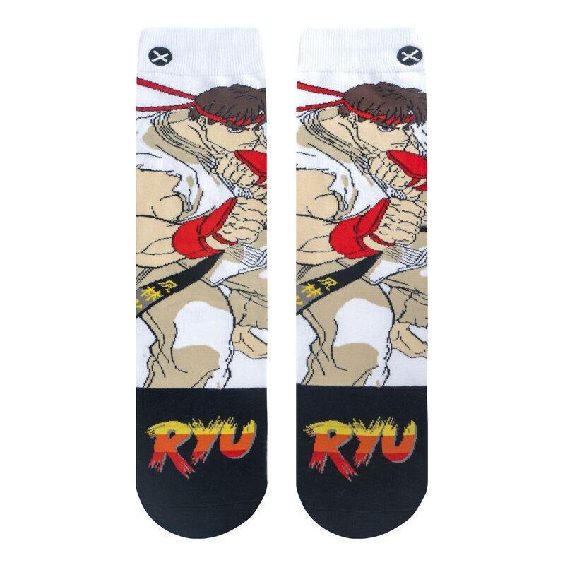 Odd Sox Street Fighter Ryu Men's Crew Socks (Size 8-12), , large image number 1