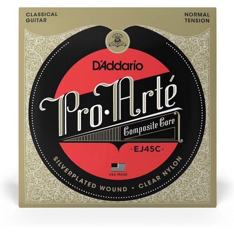 D'Addario EJ45C Pro-Arte’ Composite Clear Nylon Classical Guitar Strings - Normal Tension, , large image number 0