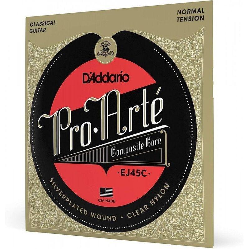 D'Addario EJ45C Pro-Arte’ Composite Clear Nylon Classical Guitar Strings - Normal Tension, , large image number 1
