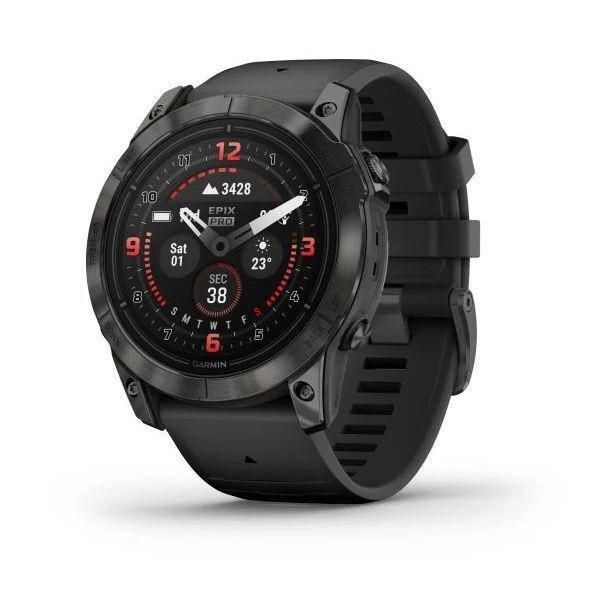 Garmin epix Pro (Gen 2) - Sapphire Edition Smartwatch - Carbon Grey DLC Titanium with Black Band (51mm), , large image number 0