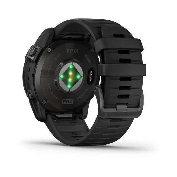 Garmin epix Pro (Gen 2) - Sapphire Edition Smartwatch - Carbon Grey DLC Titanium with Black Band (51mm), , large image number 1