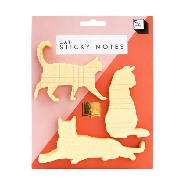 Good Design Works Cat Sticky Notes (Pack Of 3), , medium