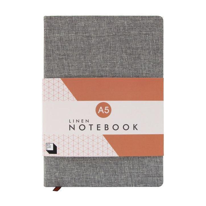 Good Design Works Linen A5 Notebook Slate, , large image number 0