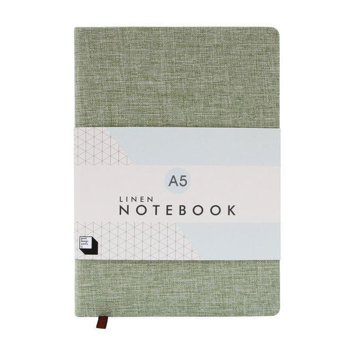 Good Design Works Linen A5 Notebook Moss, , large image number 0
