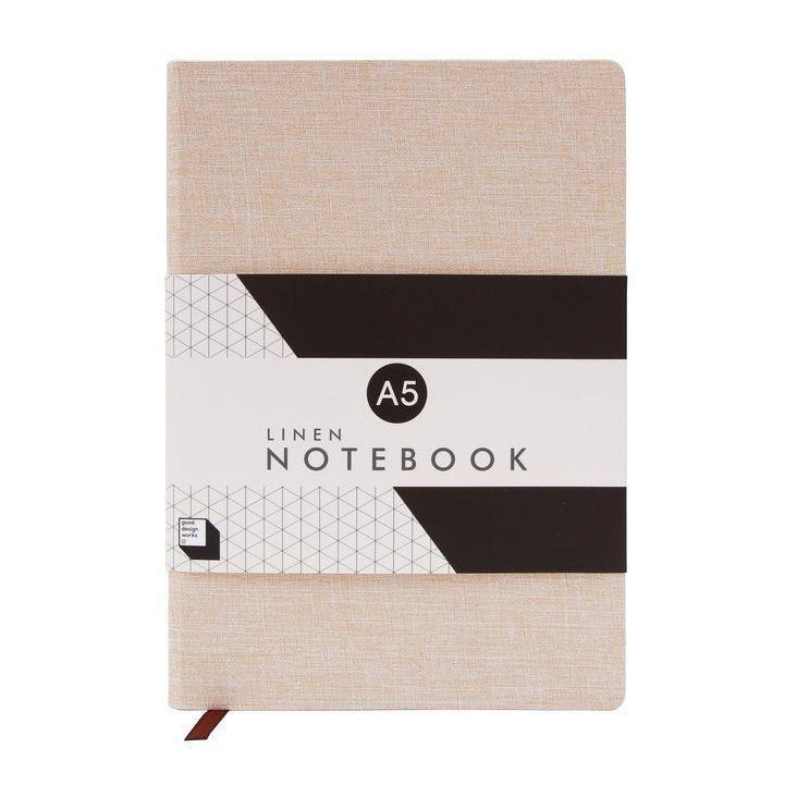 Good Design Works Linen A5 Notebook Stone, , large image number 0