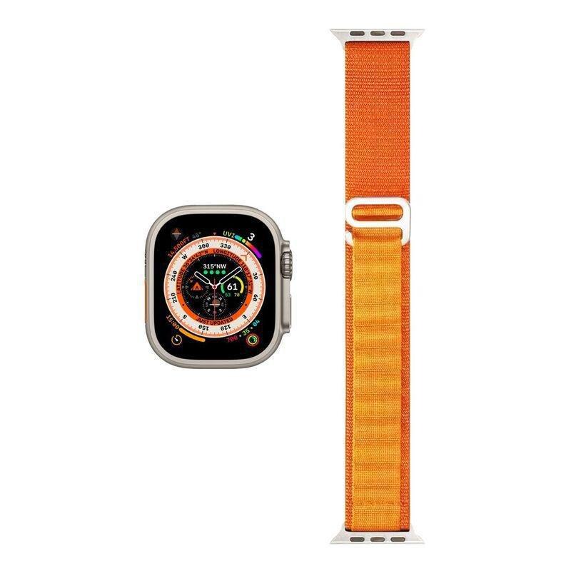 HYPHEN Watch Strap Nylon Loop for Apple Ultra 49mm - Large - Orange, , large image number 1