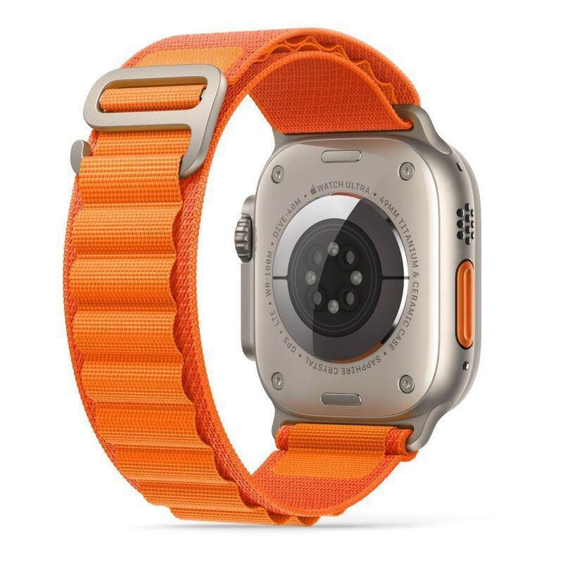 HYPHEN - HYPHEN Watch Strap Nylon Loop for Apple Ultra 49mm - Large - Orange