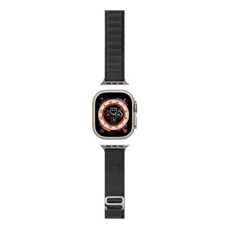 HYPHEN Watch Strap Nylon Loop for Apple Ultra 49mm - Medium - Black, , large image number 2
