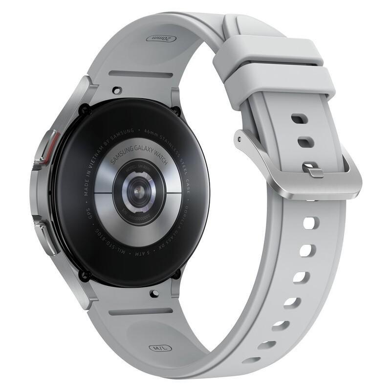 SAMSUNG - Samsung Galaxy Watch 4 Classic 46mm Silver