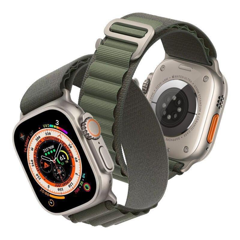HYPHEN Watch Strap Nylon Loop for Apple Ultra 49mm - Medium - Green, , large image number 2