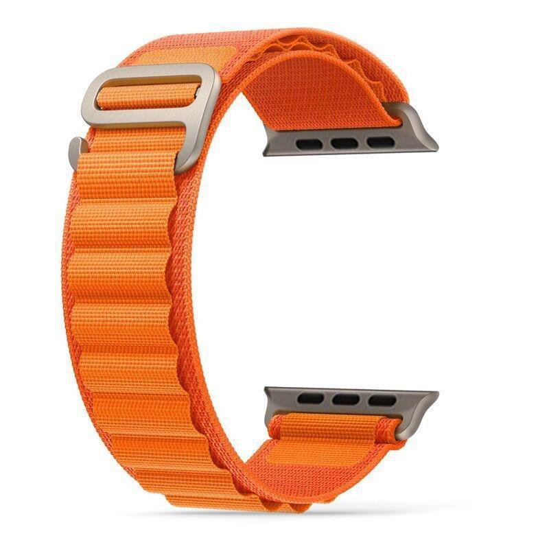 HYPHEN - HYPHEN Watch Strap Nylon Loop for Apple Ultra 49mm - Medium - Orange